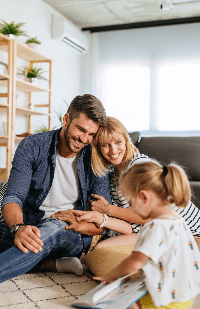 Happy family after orthodontics in Crestview Hills KY